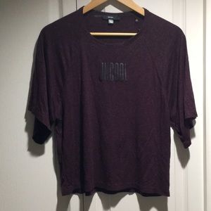 Diesel Womens ‘Uncool’ Top Purplish Maroon XS